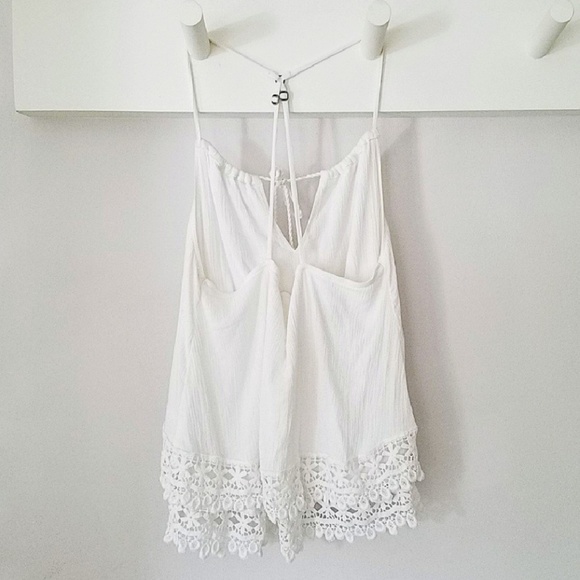 Abercrombie & Fitch Tops - FINAL! Abercrombie & Fitch White Crochet Cami Top